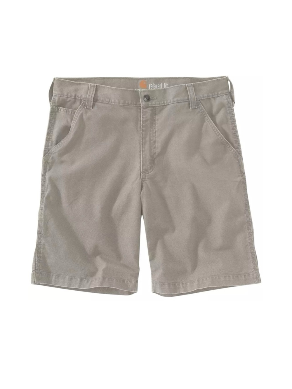 Carhartt Rugged Flex Rigby Dungaree Work Shorts Relaxed Fit Size 31 Khaki Canvas